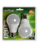 NITYAM Pack de 2 ampoules LED  Standard  8W  B22