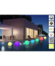 LUMISKY Sphere Led sans fil télécommandable 30 cm  Multicolore