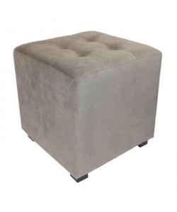 Pouf carré Selekt 32x32x35 cm gris