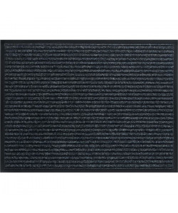Tapis d\'entrée a motifs  40x60 cm  Style Classique  Coloris anthracite