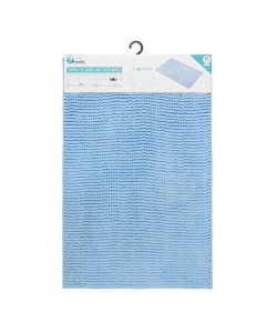 Tapis de bain  Microfibre  Bleu  50 x 80 cm