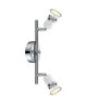 GLOBO Applique chrome LED l25,5 x h15,5 cm  Blanc