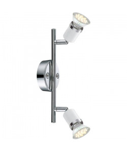 GLOBO Applique chrome LED l25,5 x h15,5 cm  Blanc