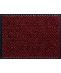 Tapis d\'entrée a motifs  40x60 cm  Style Classique  Coloris Rouge