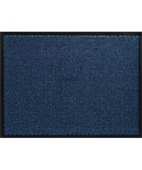 Tapis d\'entrée a motifs  40x60 cm  Style Classique  Coloris Bleu