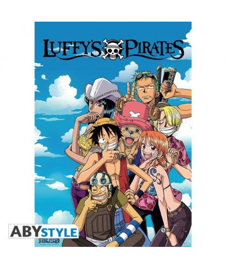 Poster One Piece  Luffy\'s Pirates  98 x 68 cm