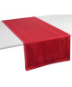 VENT DU SUD Chemin de table TRENTO  47x150 cm Rouge pavot