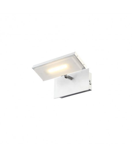 Applique LED aluminium 14x20x14cm Satiné