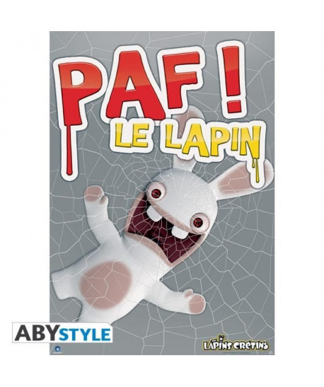 Poster Lapins Créatins  Paf Le lapin  98 x 68 cm