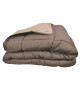 Couette chaude Microfibre 400 gr/m˛ CALGARY Taupe & Lin 200x200cm