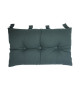 Tete de lit coussin 100% coton uni  50x70 cm  Gris anthracite