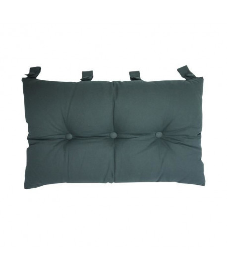 Tete de lit coussin 100% coton uni  50x70 cm  Gris anthracite