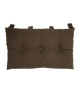 Tete de lit coussin 100% coton uni  50x70 cm  Marron chocolat