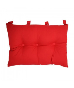 Tete de lit coussin 100% coton uni  50x70 cm  Rouge