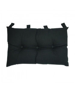 Tete de lit coussin 100% coton uni  50x70 cm  Noir