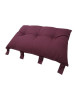 Tete de lit coussin 100% coton uni  50x70 cm  Violet aubergine