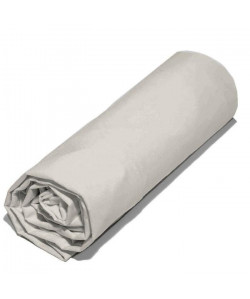 COTE DECO Drap housse 100% percale de coton  90x200x25 cm  Beige sable