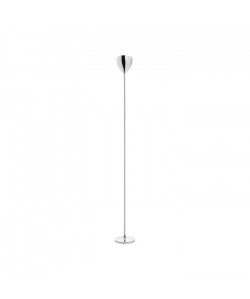 Lampadaire droit finition chromé  vasque PCV  H 181 cm  Ř 20 cm