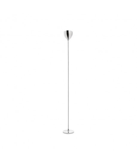 Lampadaire droit finition chromé  vasque PCV  H 181 cm  Ř 20 cm