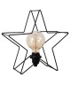 ESTRELLA Lampe a poser étoile métal 32 cm noir