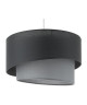 Suspension Ionos E27 60 W gris anthracite et titane