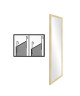 Miroir porte en plastique  35x125 cm  Blanc naturel