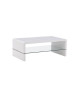PRIMIS Table basse contemporain laqué blanc 105x55cm